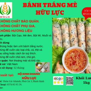 Bánh Tráng Mè Đen
