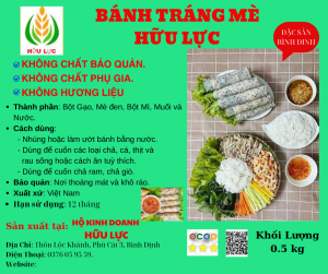 Bánh Tráng Mè Đen